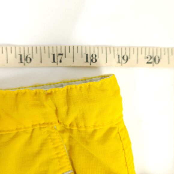 VTG Chaps Ralph Lauren Mens Large Yellow Board Shorts Swim Trunks Zip Pocket - Picture 6 of 8